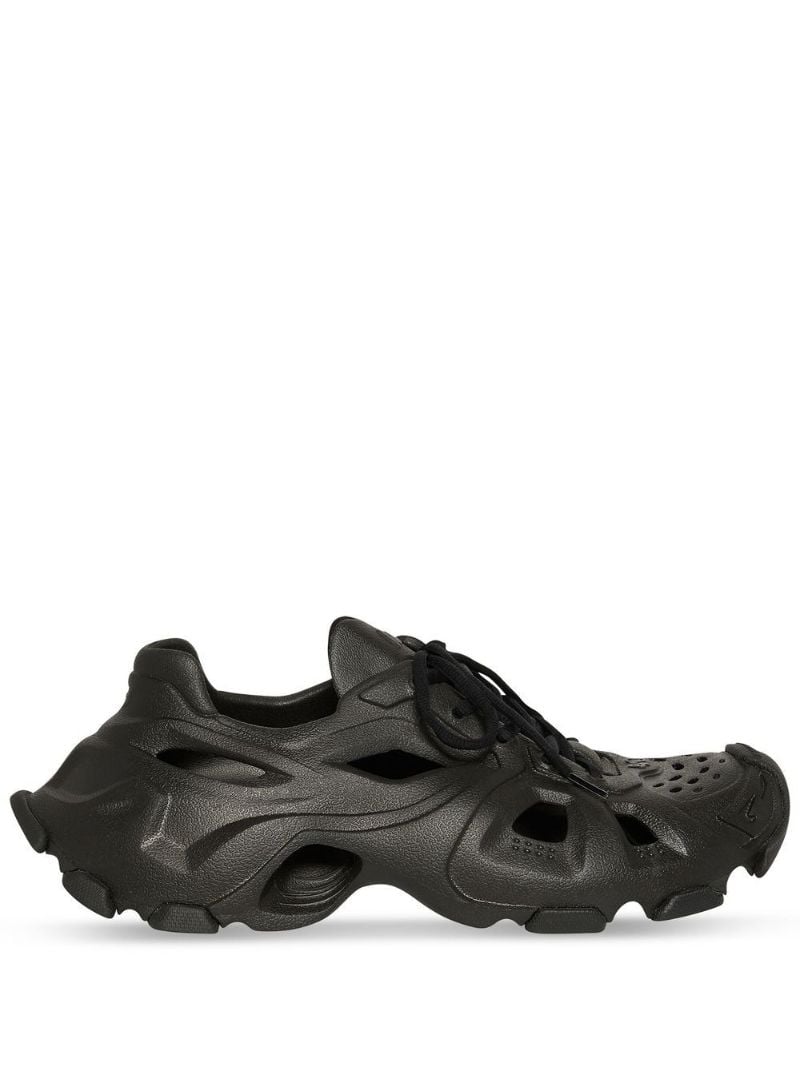 Black Hd Cut-out Sneakers