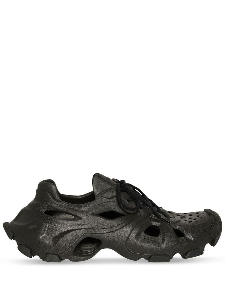 Black Hd Cut-out Sneakers