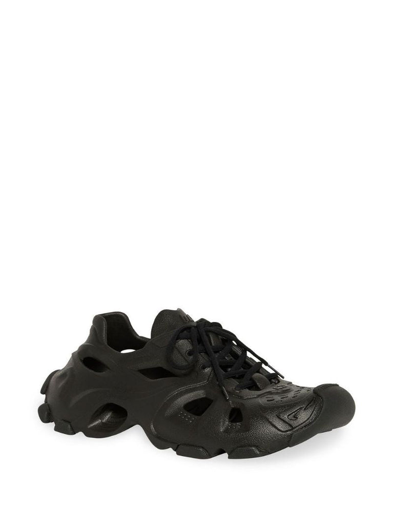 Black Hd Cut-out Sneakers