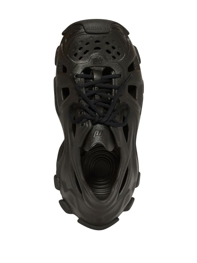 Black Hd Cut-out Sneakers