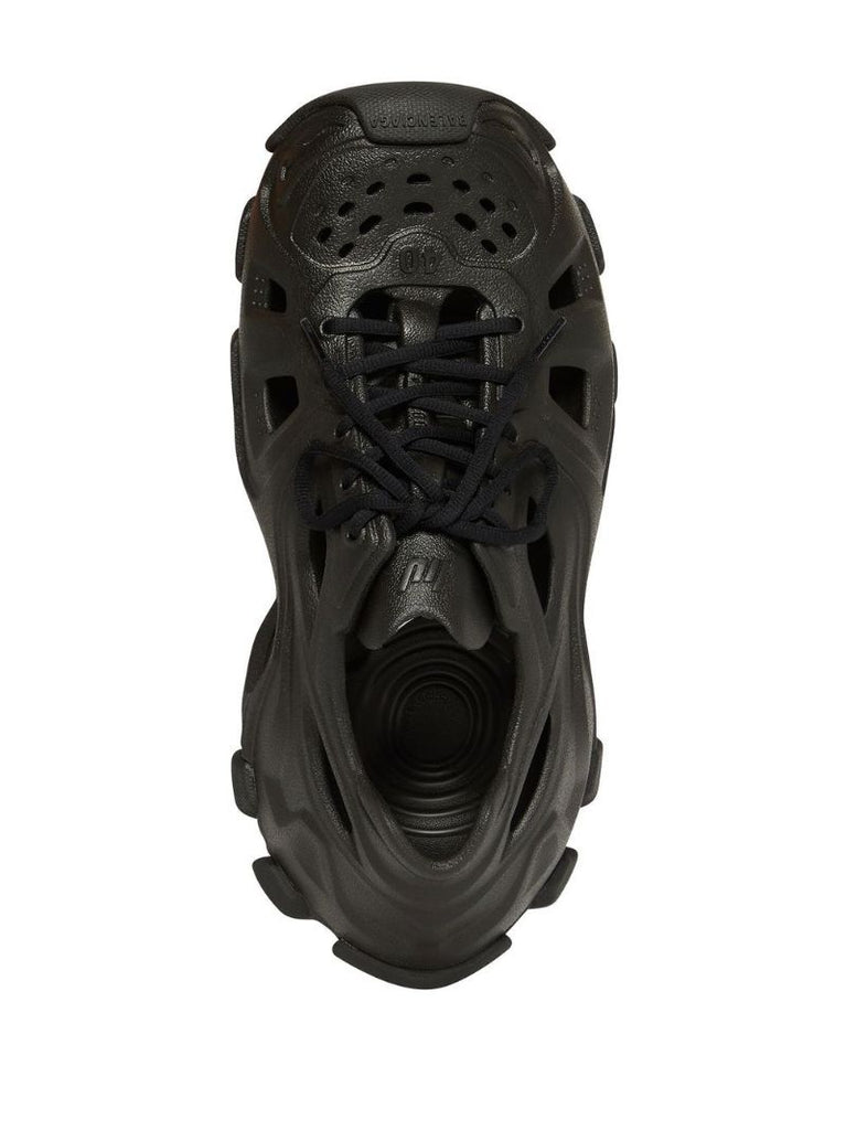 Black Hd Cut-out Sneakers