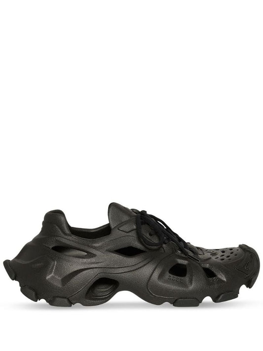 Black Hd Cut-out Sneakers