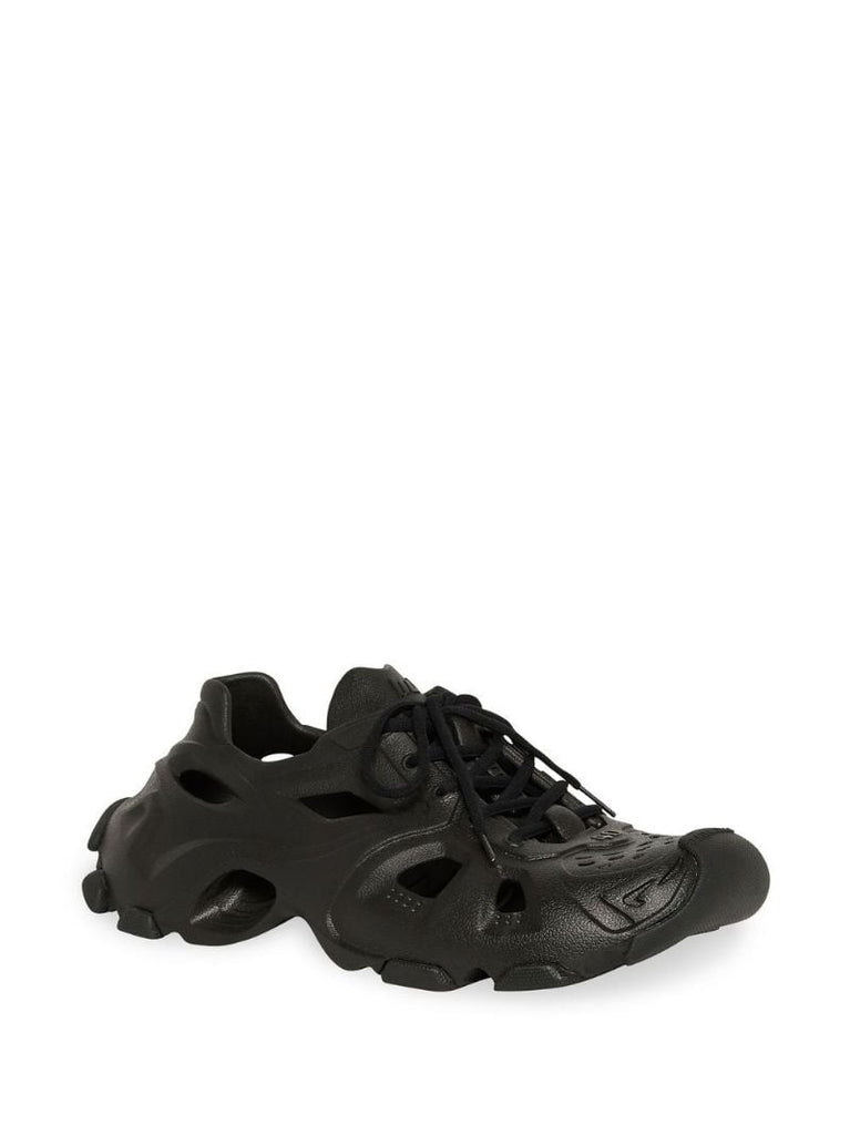 Black Hd Cut-out Sneakers