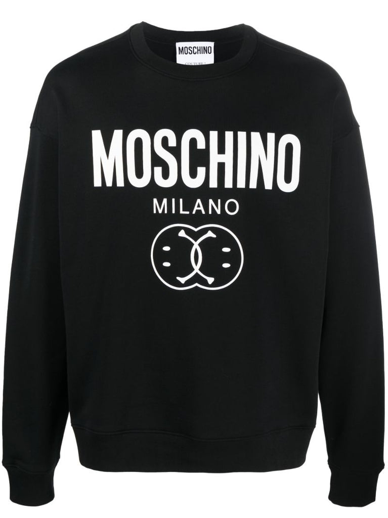 Black Logo Cotton Sweatshirt