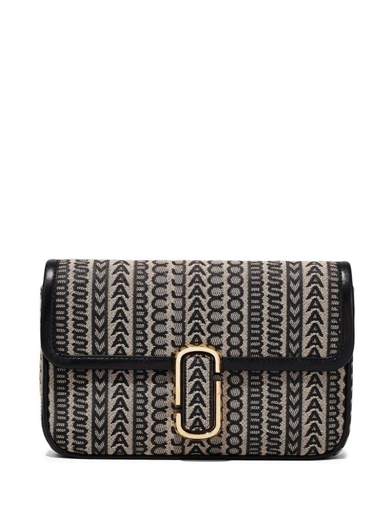 Black the Monogram J Marc Shoulder Bag