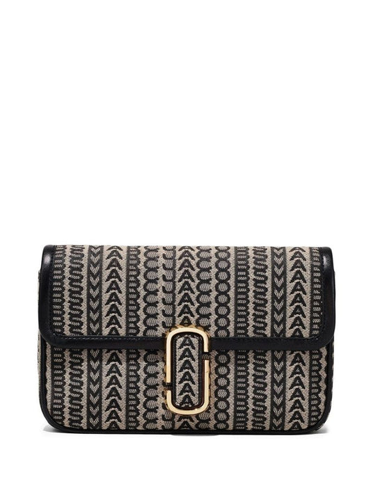 Black the Monogram J Marc Shoulder Bag