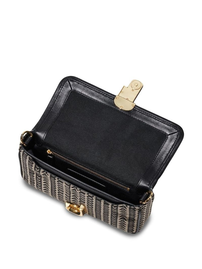 Black the Monogram J Marc Shoulder Bag