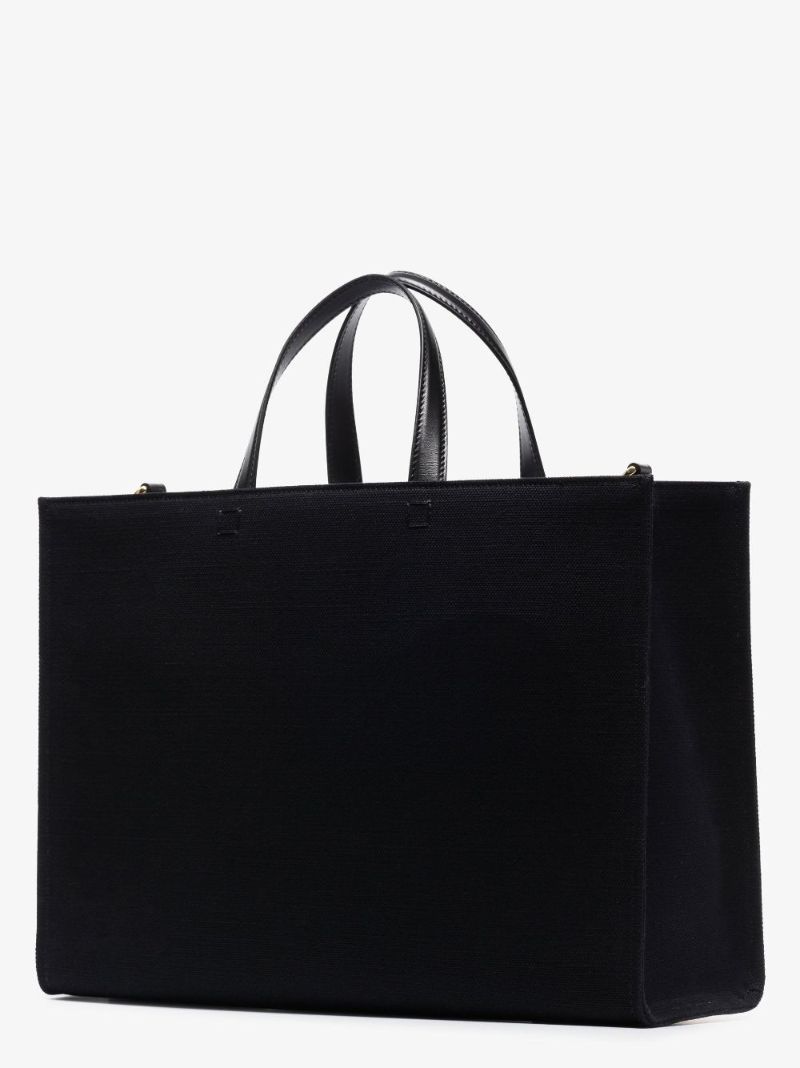 Black G Medium Canvas Tote Bag