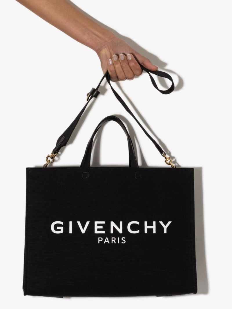 Black G Medium Canvas Tote Bag