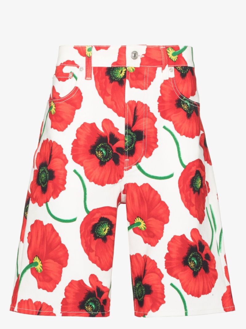 Poppy Printed Cotton Shorts
