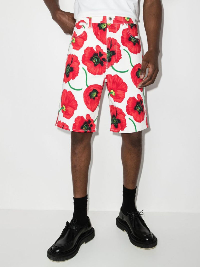 Poppy Printed Cotton Shorts