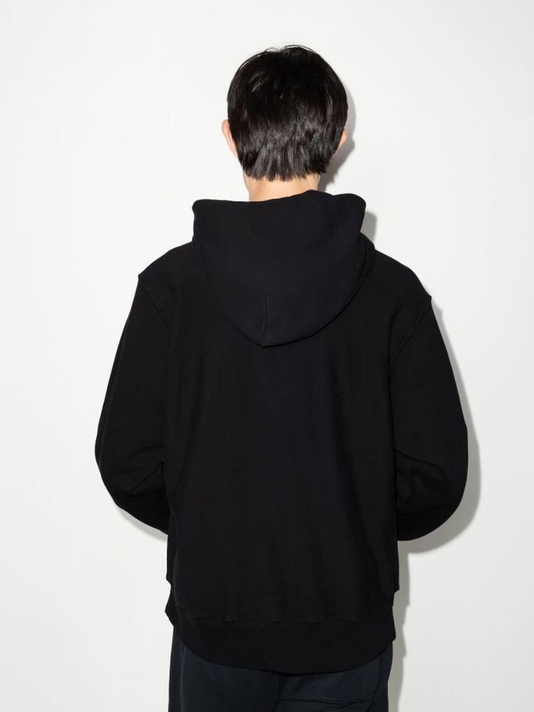 Black Cotton Hoodie