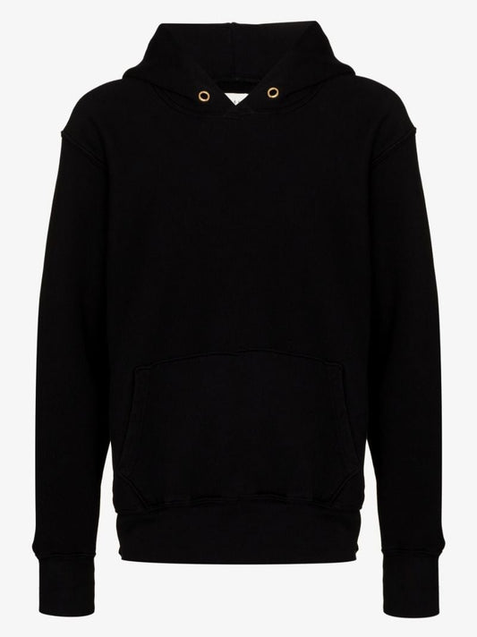 Black Cotton Hoodie