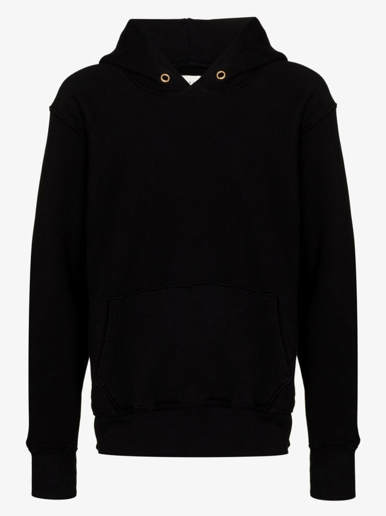 Black Cotton Hoodie