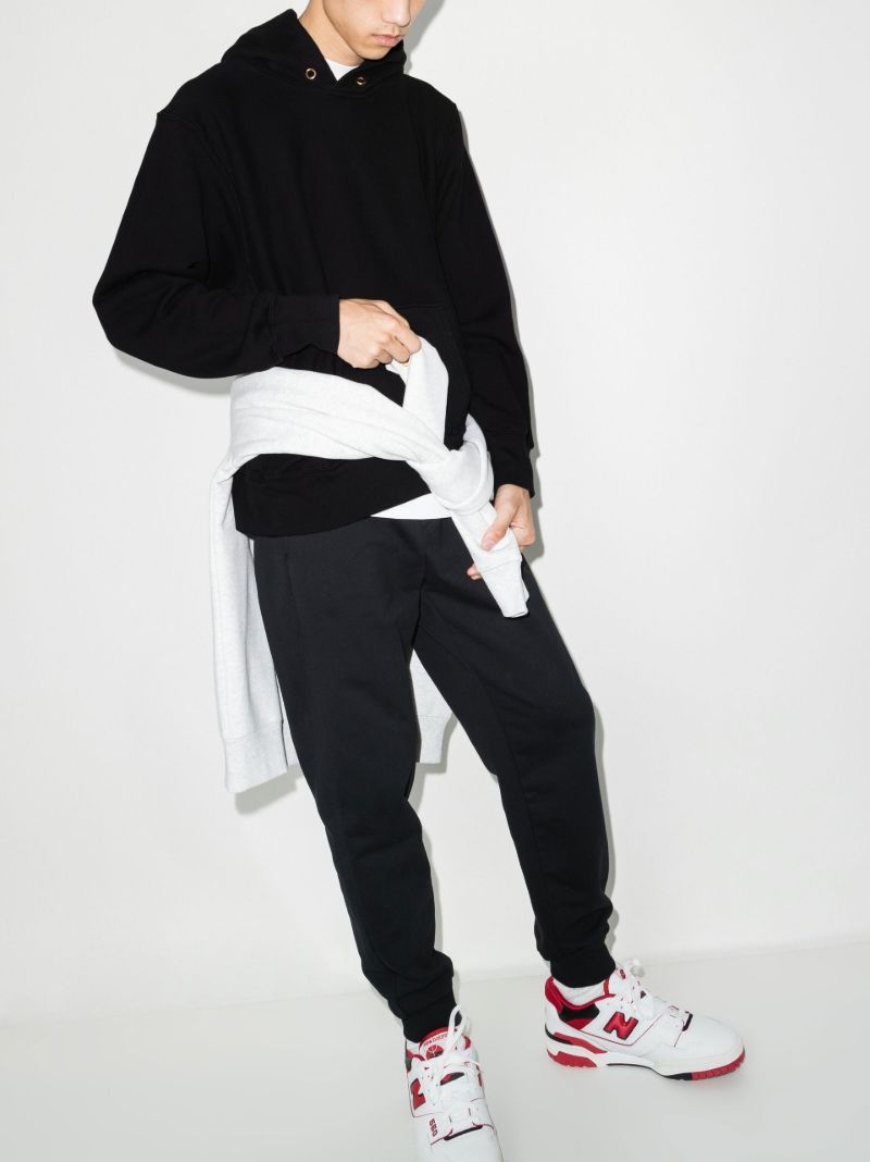 Black Cotton Hoodie