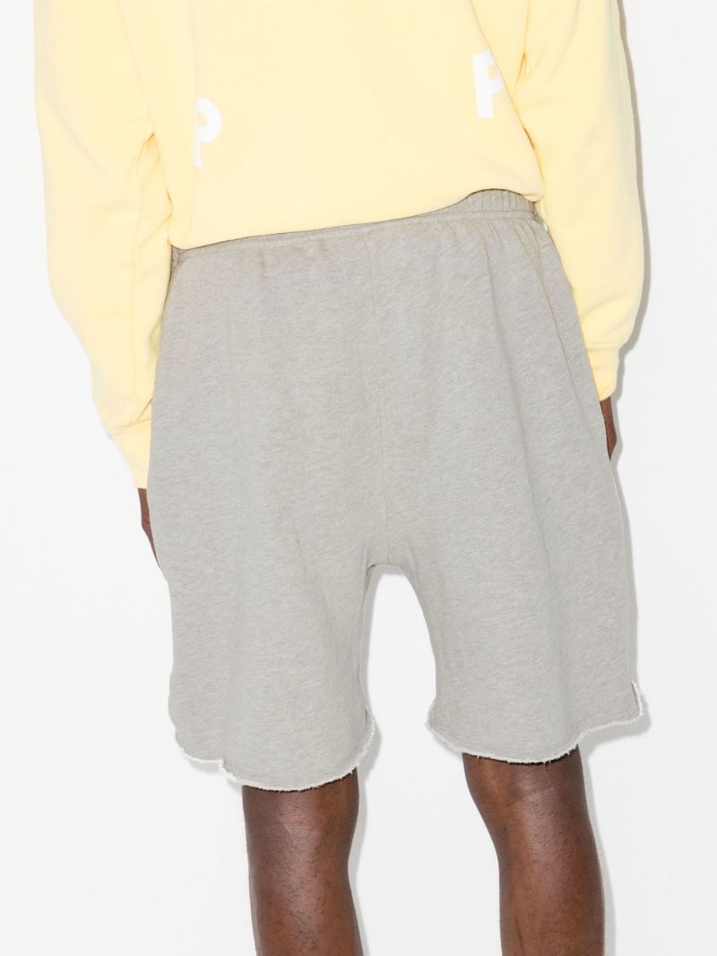 Grey Cotton Track Shorts