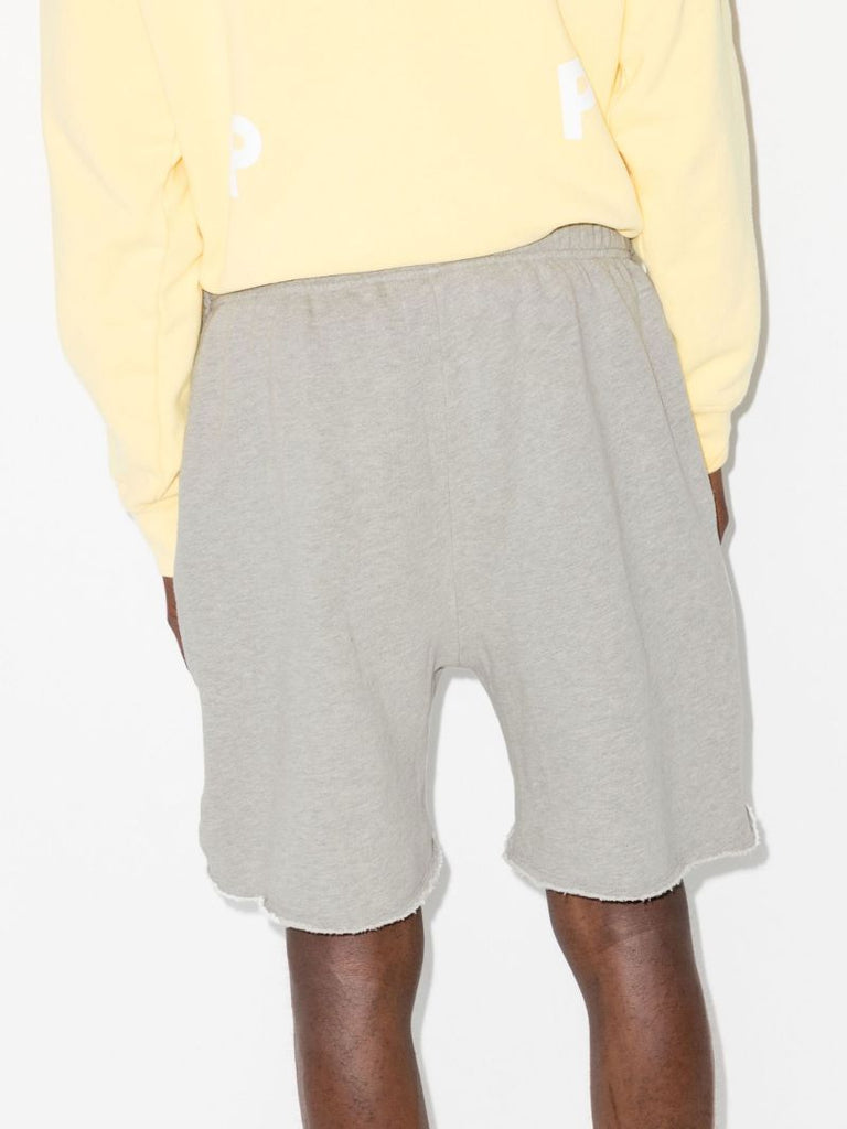Grey Cotton Track Shorts