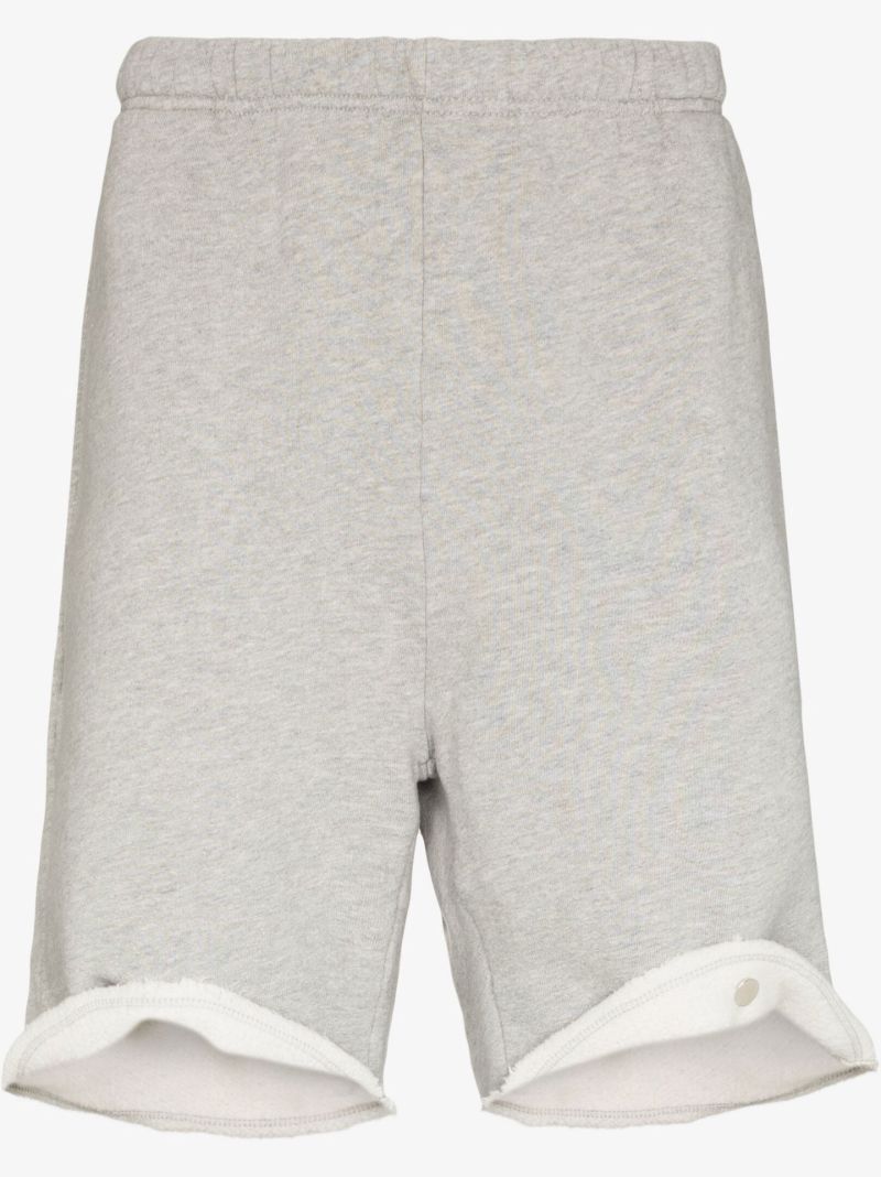 Grey Cotton Track Shorts