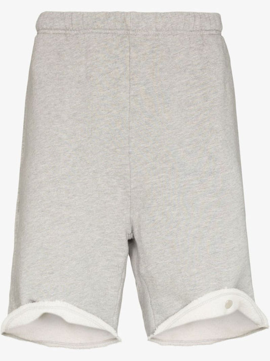 Grey Cotton Track Shorts