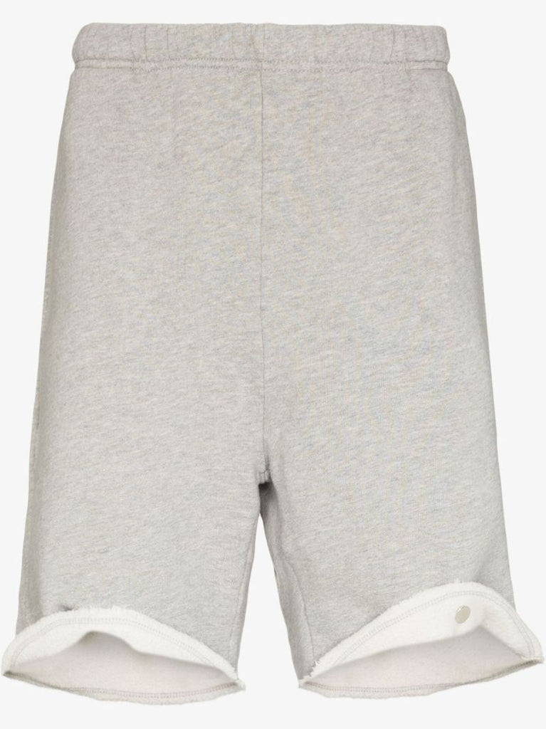 Grey Cotton Track Shorts