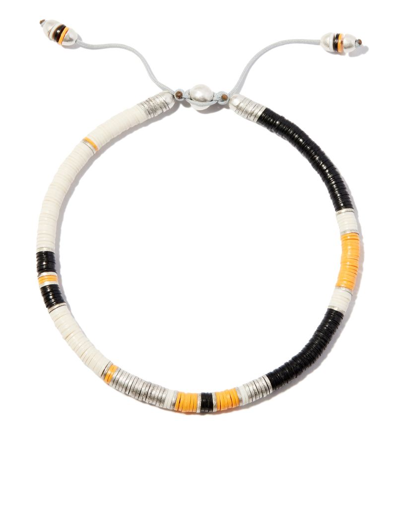 Silver-tone Boho Beaded Bracelet