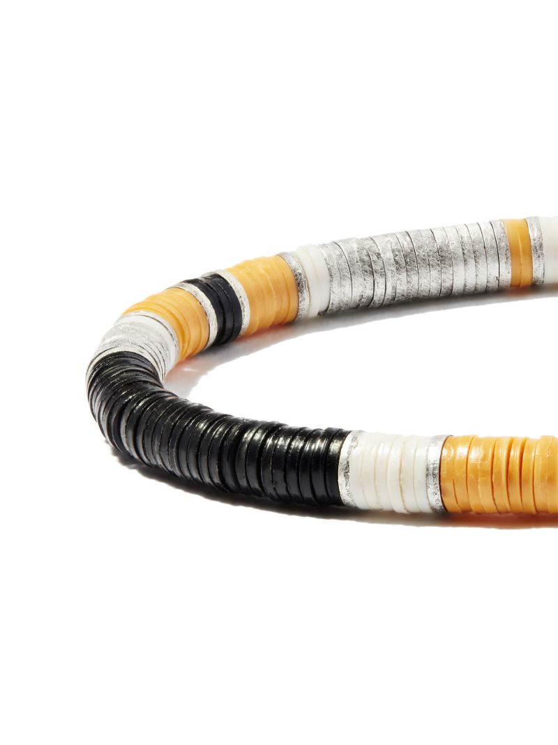 Silver-tone Boho Beaded Bracelet