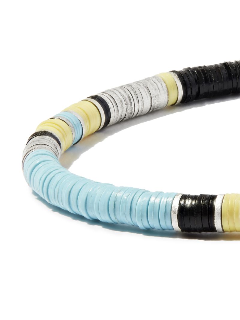 Silver-tone Boho Beaded Bracelet