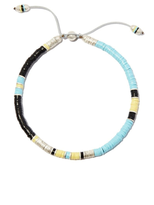 Silver-tone Boho Beaded Bracelet