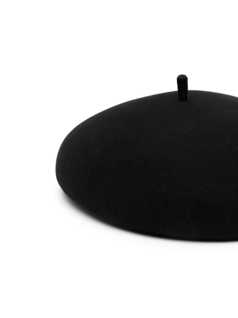 Black Finn Wool Beret