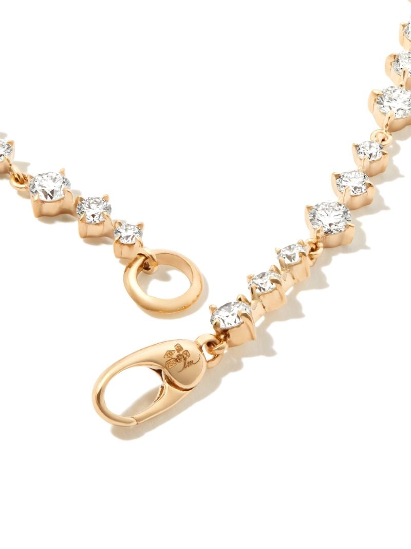 18k Yellow Gold Wave Ã_x0083_â_x0080_°clat Diamond Tennis Bracelet