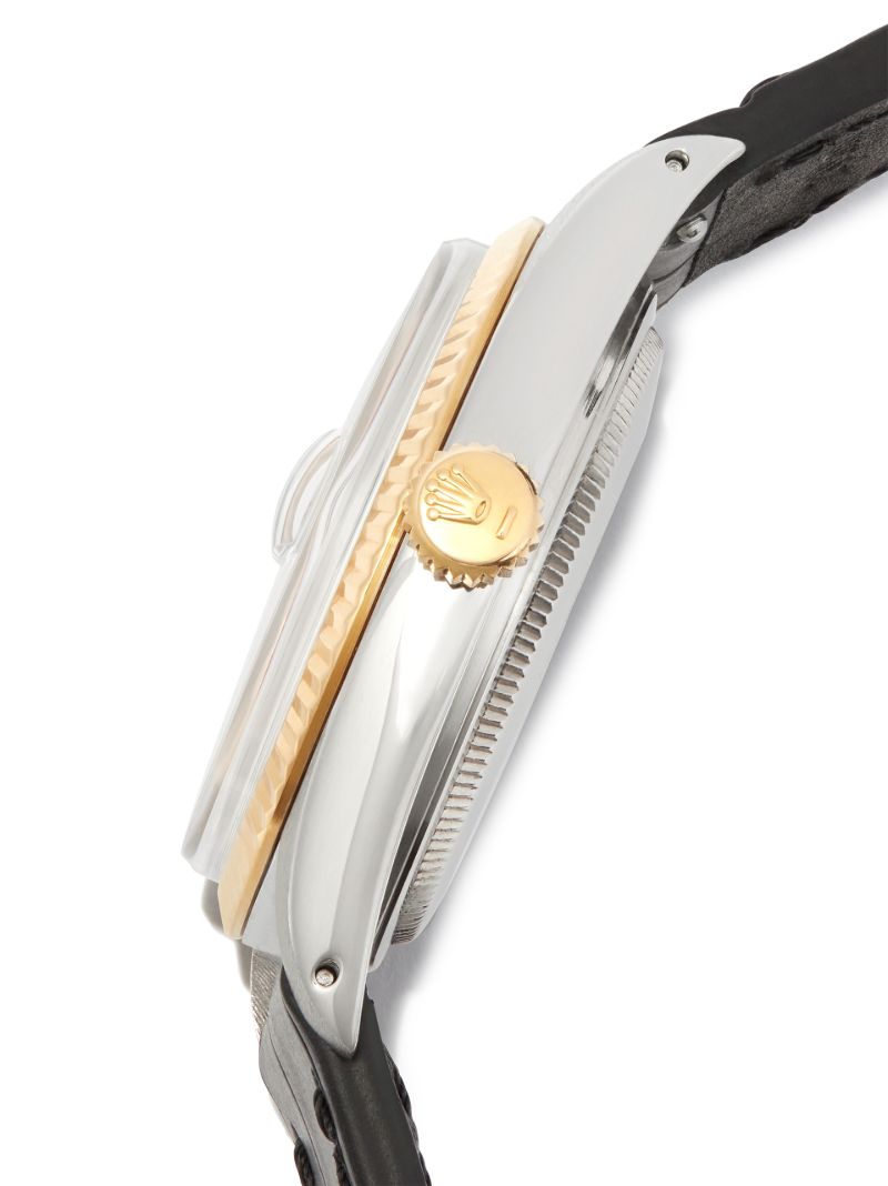 18k Yellow Gold Reworked Vintage Rolex Oyster Perpetual Datejust Watch