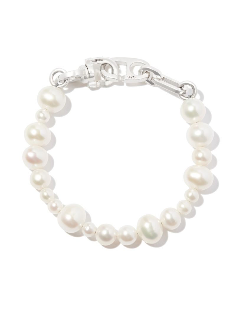Silver-tone Reidak Pearl Bracelet