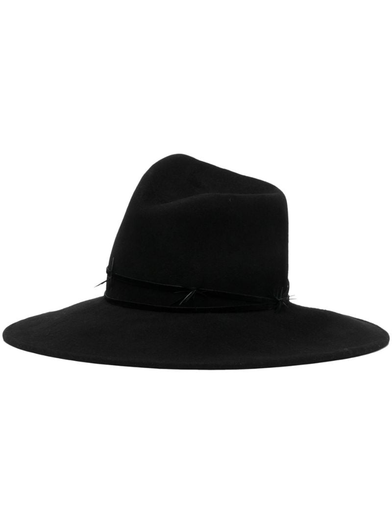 Black Drake Velour Fedora Hat