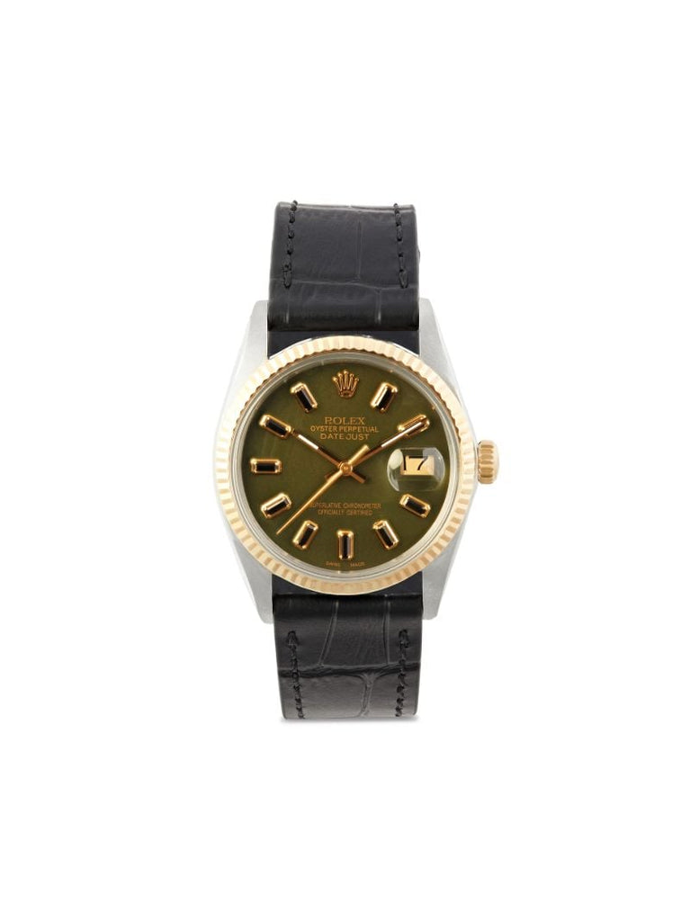 Reworked Vintage Stainless Steel Rolex Datejust Watch