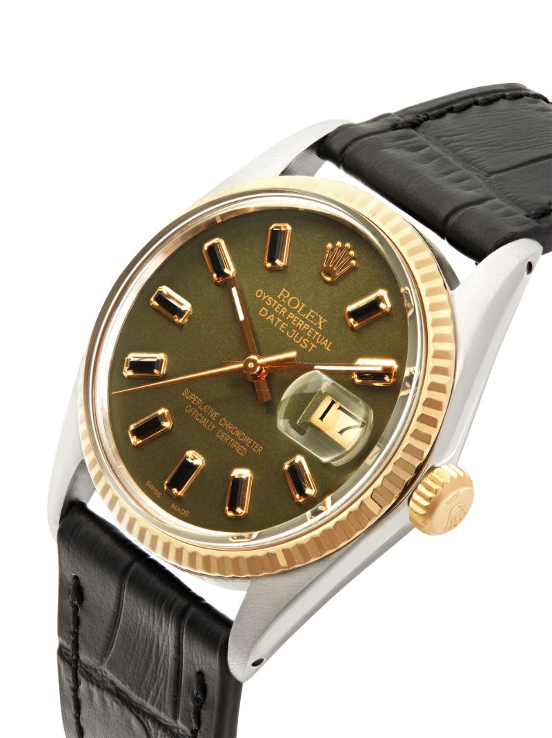 Reworked Vintage Stainless Steel Rolex Datejust Watch