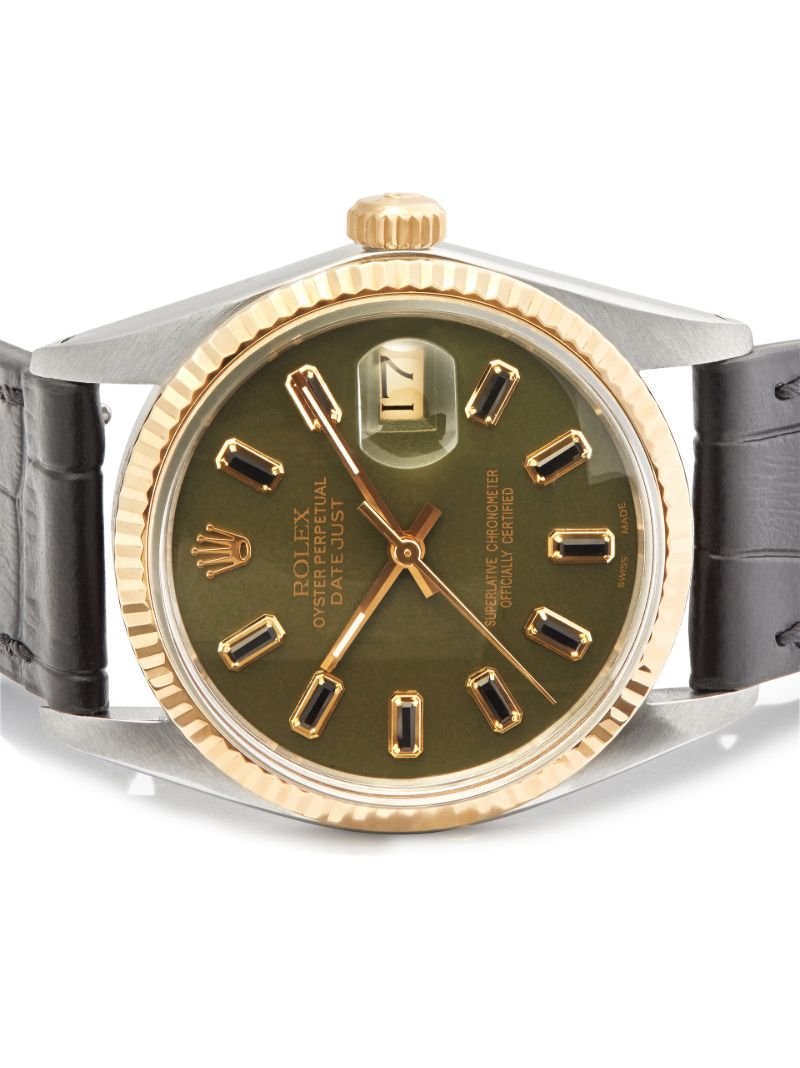 Reworked Vintage Stainless Steel Rolex Datejust Watch