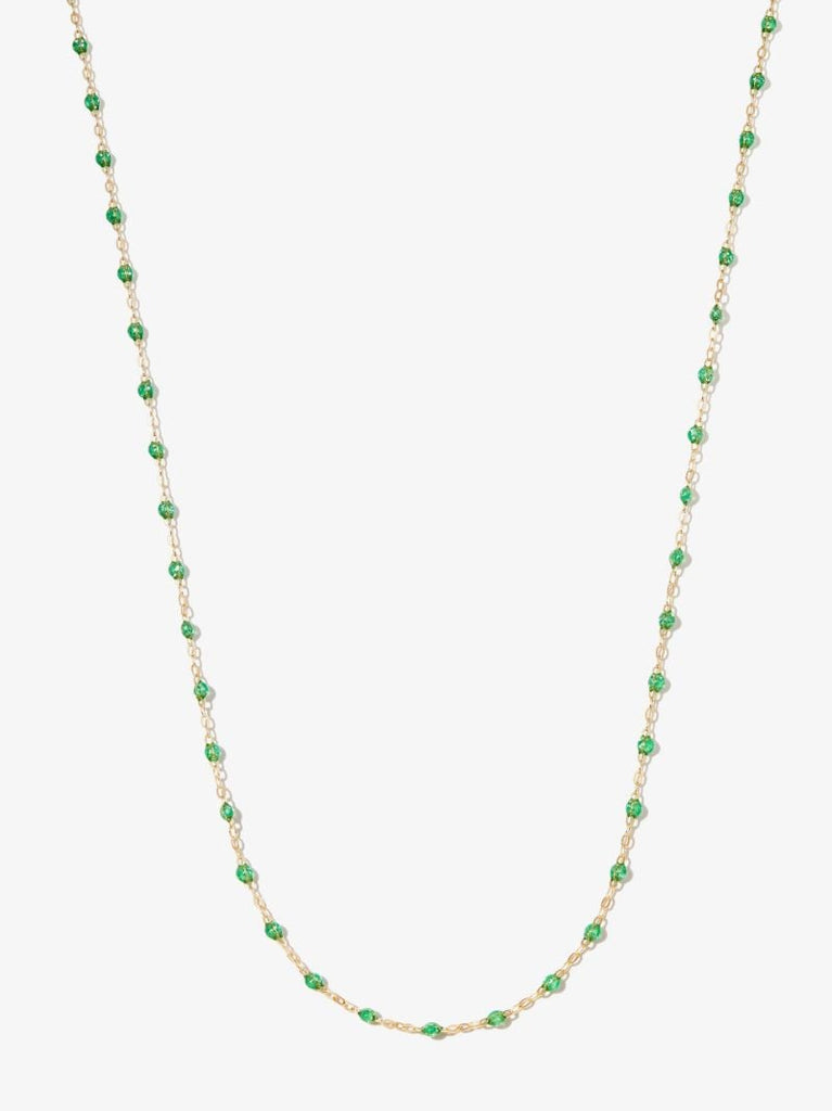 18k Yellow Gold Classic Beaded Necklace