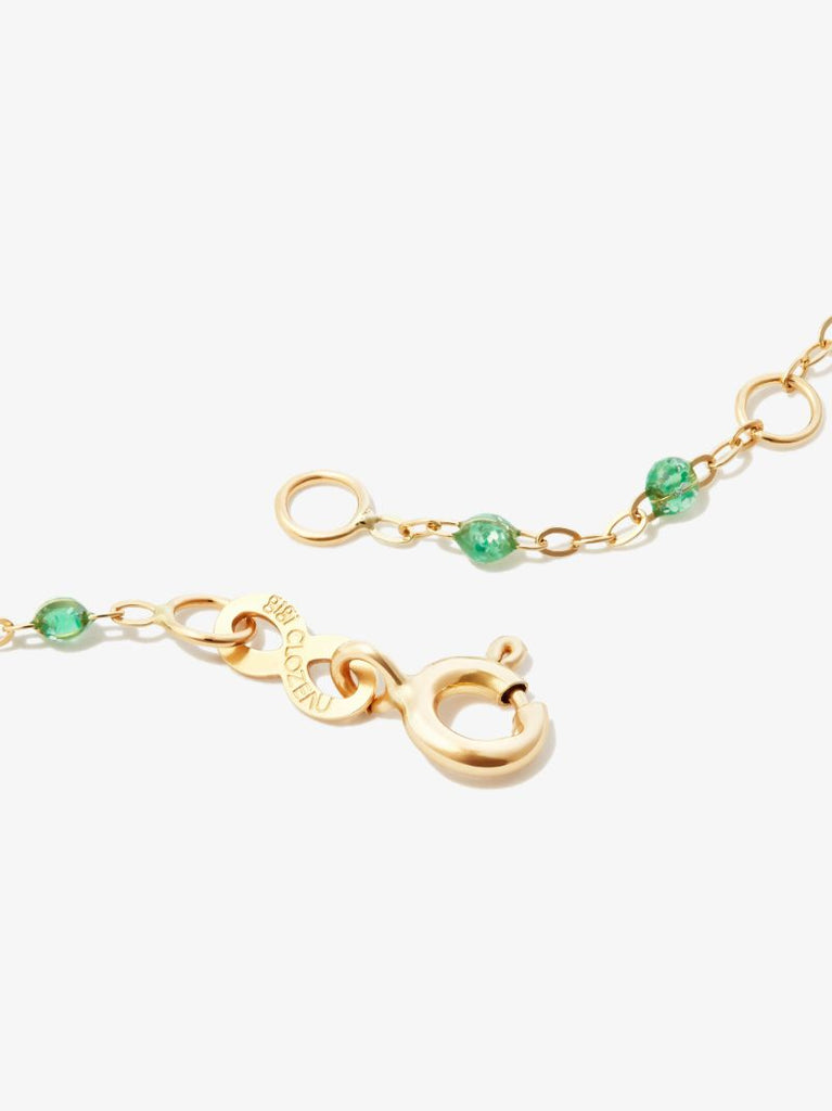 18k Yellow Gold Classic Beaded Necklace