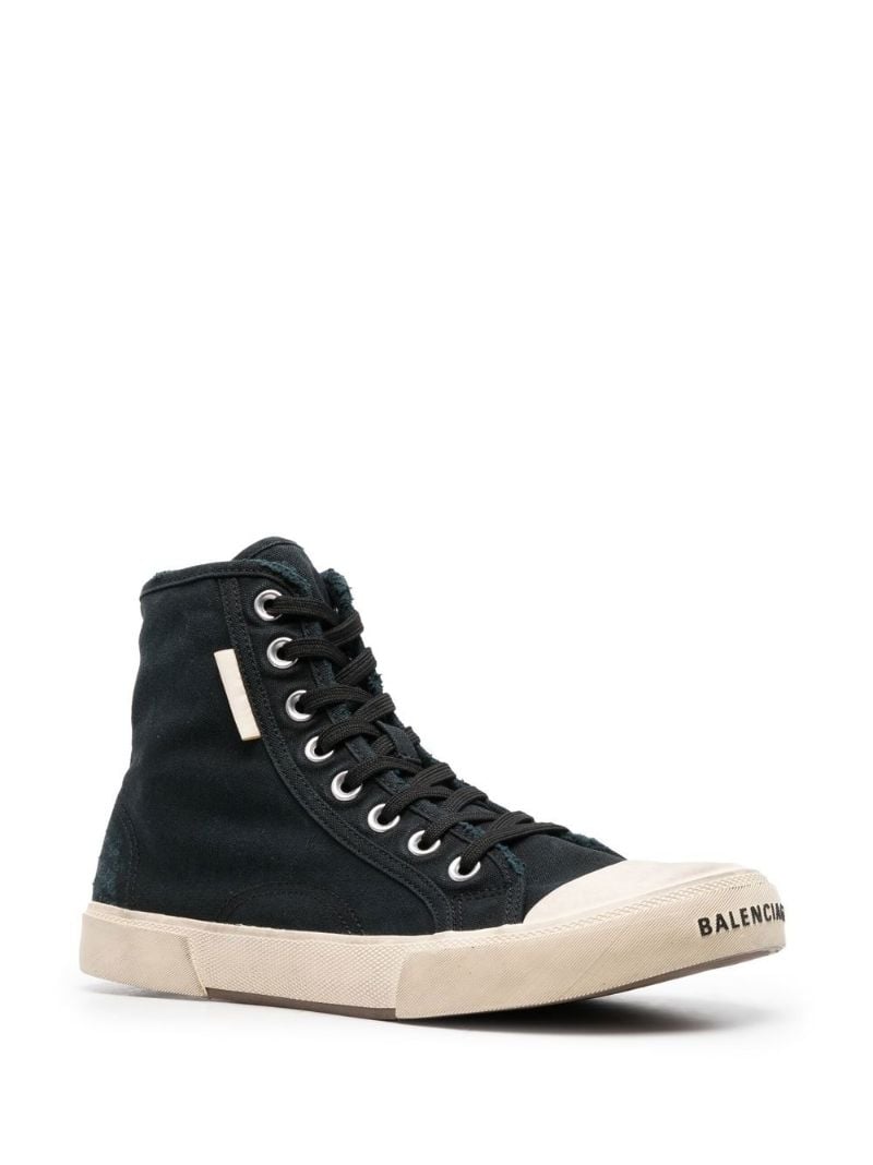 Black Paris High Top Sneakers