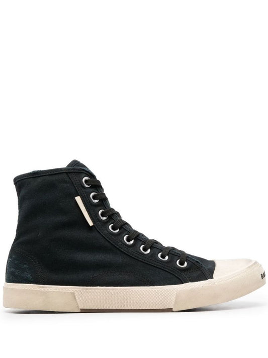 Black Paris High Top Sneakers