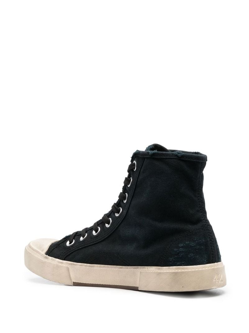 Black Paris High Top Sneakers