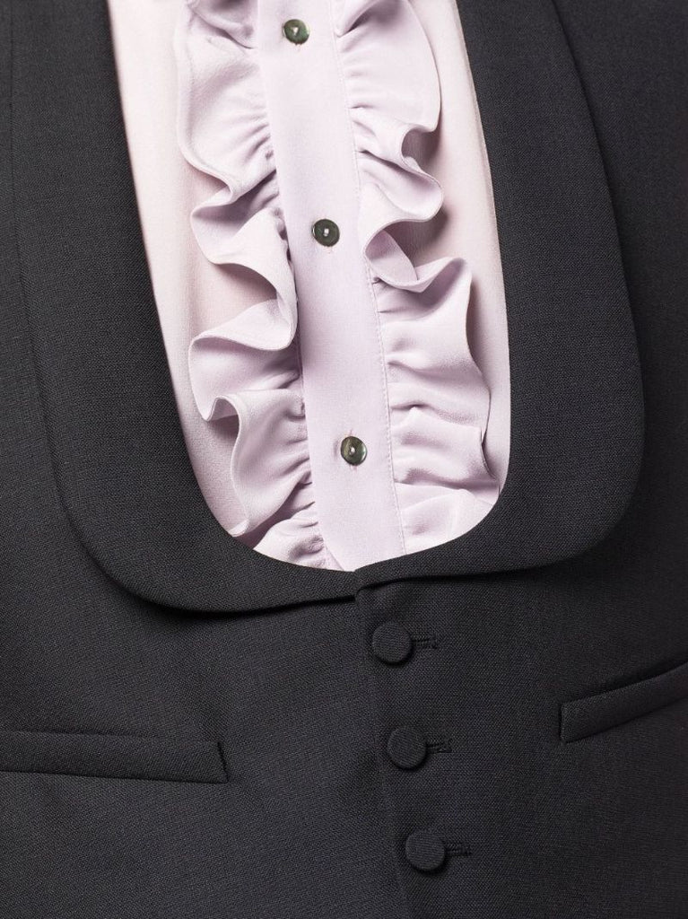 Black Single-breasted Waistcoat