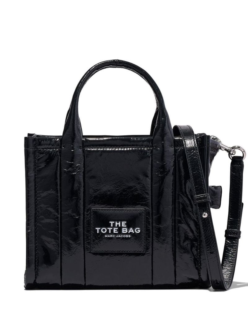 Black Mini Leather Tote Bag