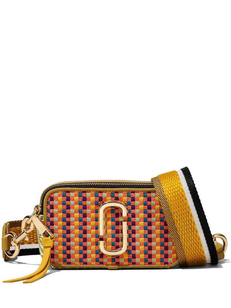Orange the Mixed Media Snapshot Crossbody Bag