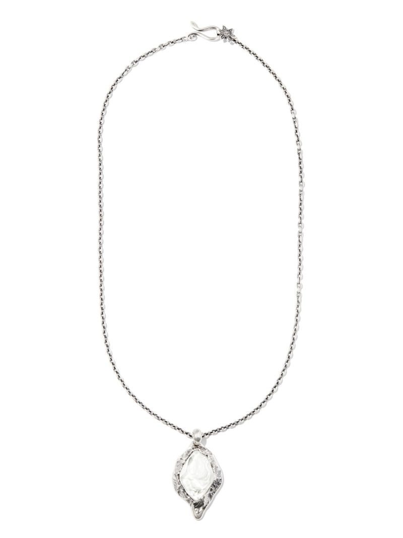 Sterling Silver Fahrenheit Crystal Pendant Necklace