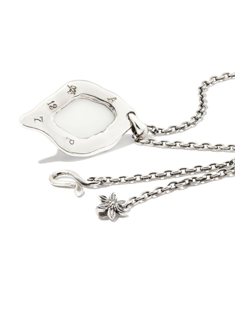 Sterling Silver Fahrenheit Crystal Pendant Necklace
