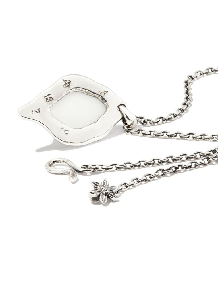 Sterling Silver Fahrenheit Crystal Pendant Necklace