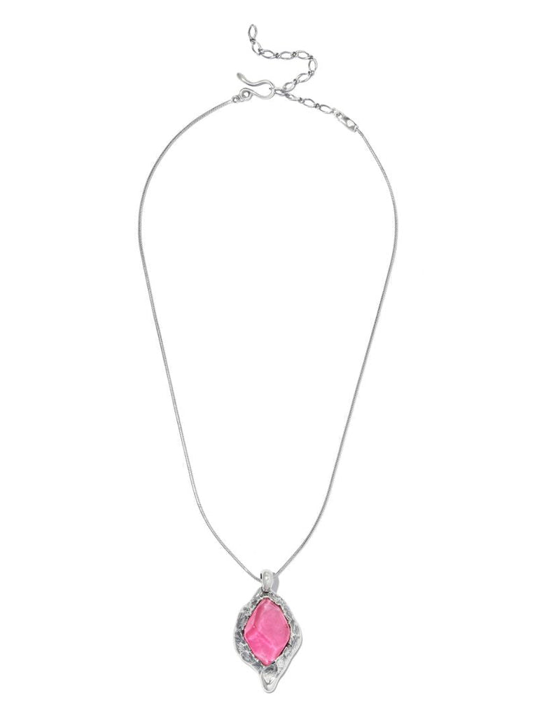 Sterling Silver Fahrenheit Crystal Pendant Necklace