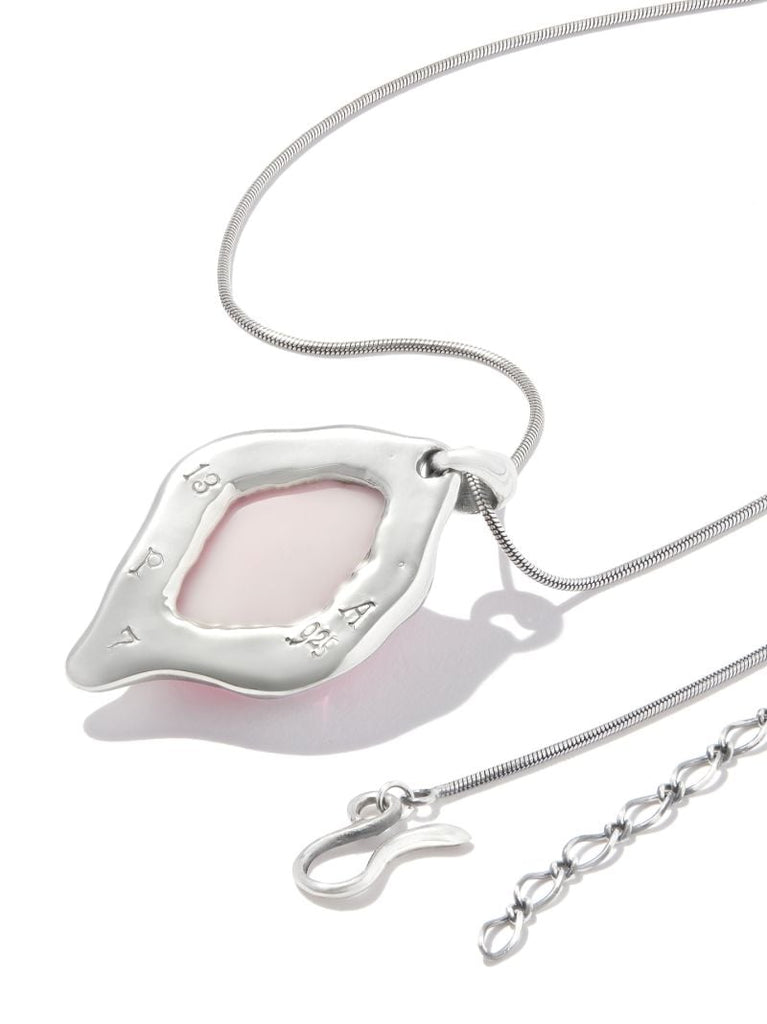 Sterling Silver Fahrenheit Crystal Pendant Necklace