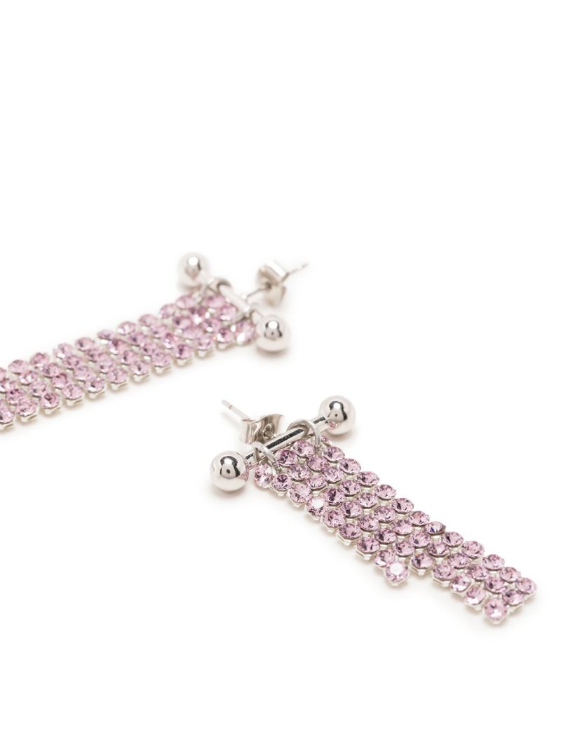 Silver-tone Kat Crystal Drop Earrings